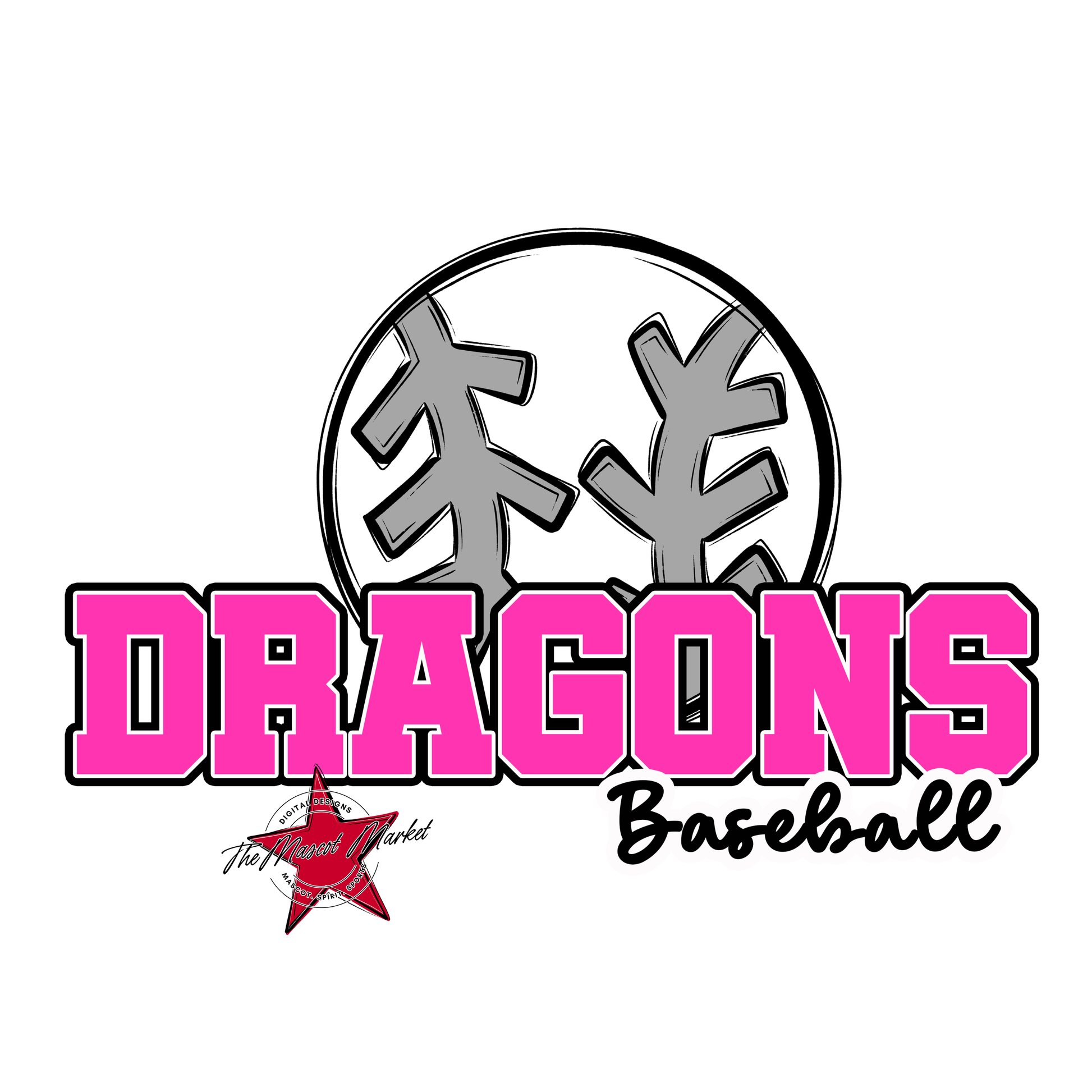 Dragons Varsity Baseball-Pink