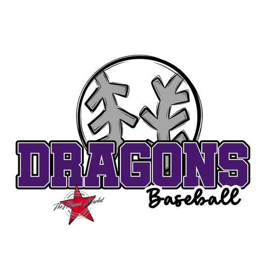 Dragons Varsity Baseball-Purple
