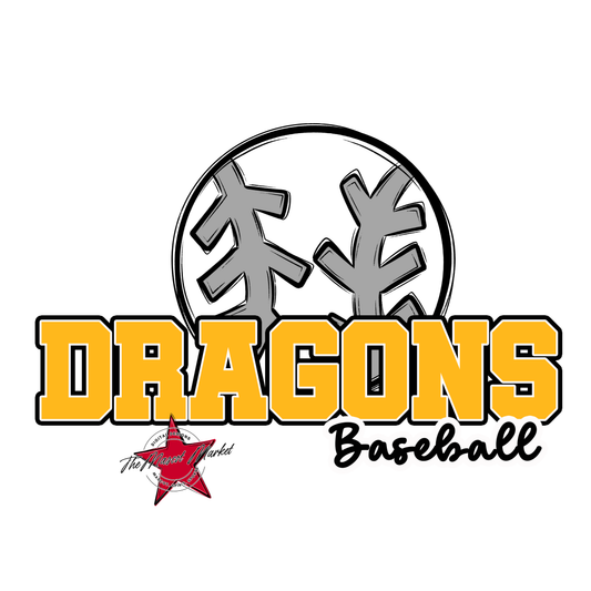 Dragons Varsity Baseball-Yellow