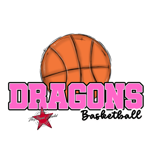 Dragons Varsity Basketball-Baby Pink