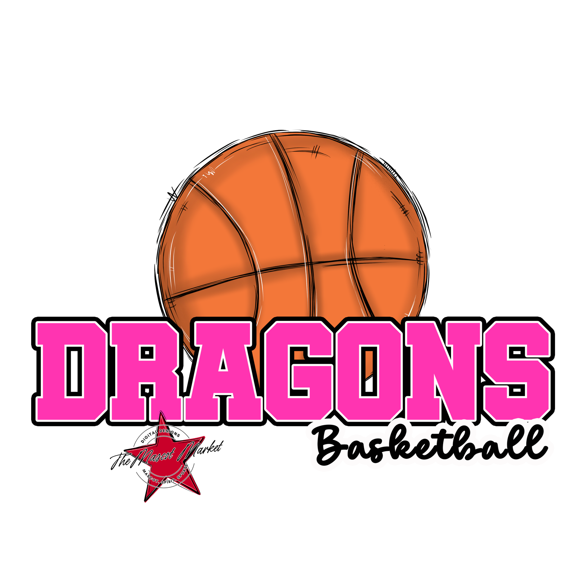 Dragons Varsity Basketball-Pink