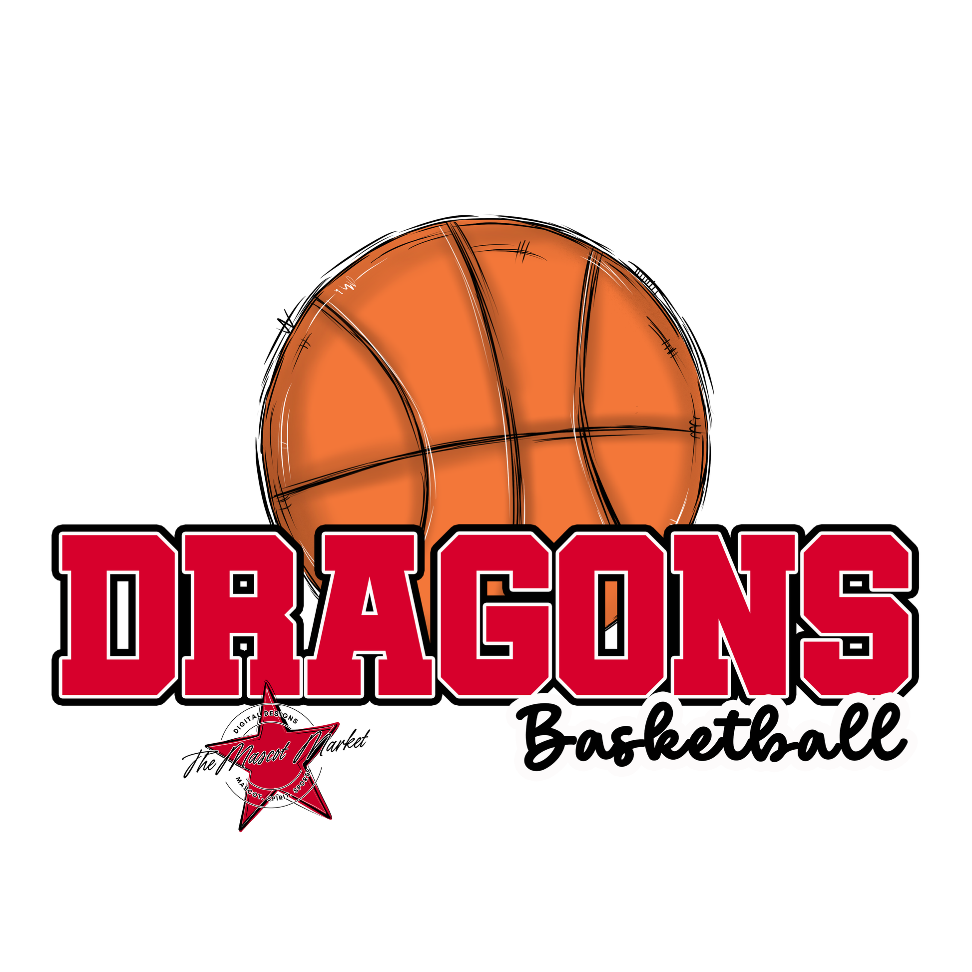 Dragons Varsity Basketball-Red