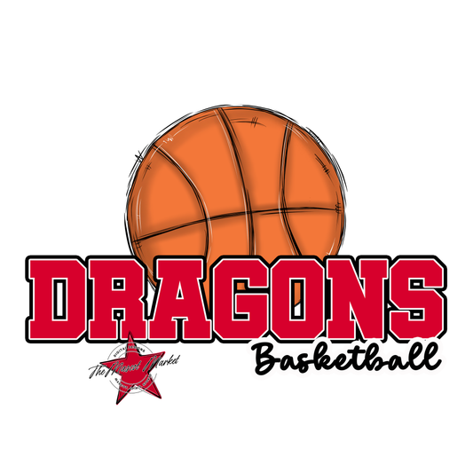 Dragons Varsity Basketball-Red