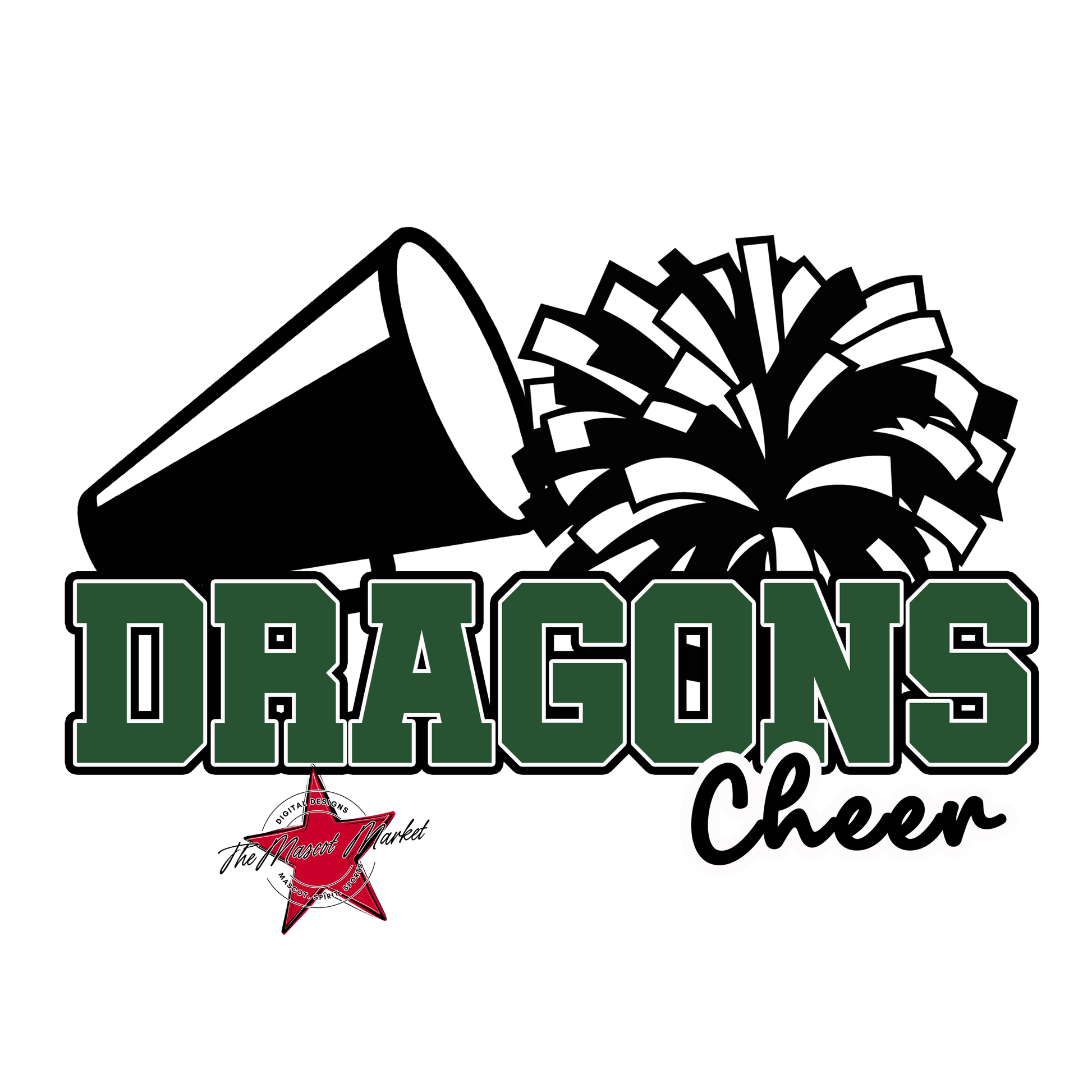 Dragons Varsity Cheer-Green