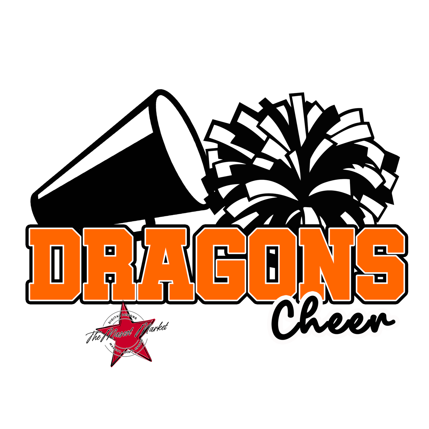 Dragons Varsity Cheer-Orange