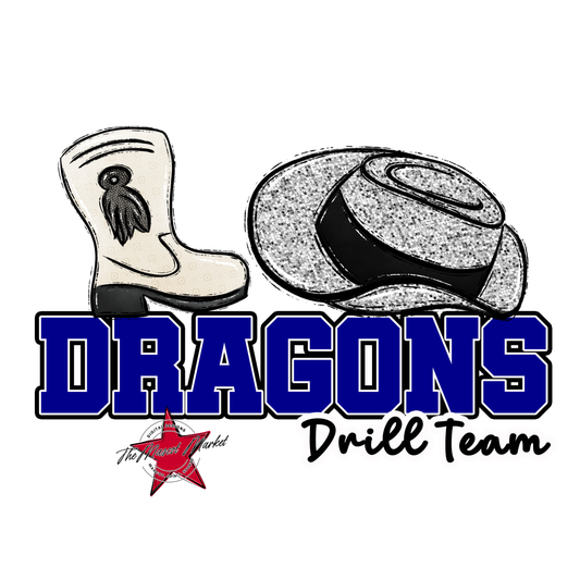 Dragons Varsity Drillteam-Blue