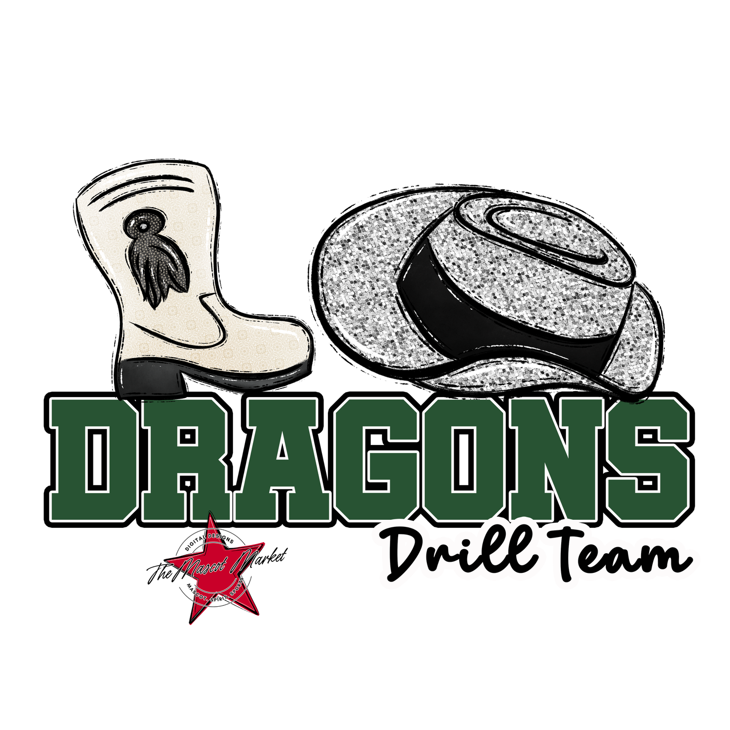 Dragons Varsity Drillteam-Green