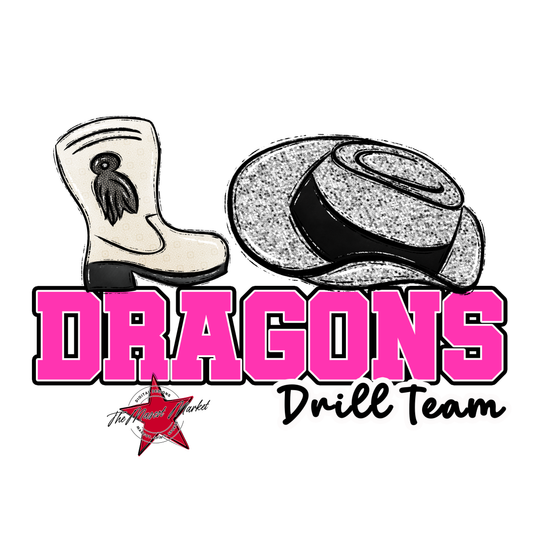 Dragons Varsity Drillteam-Pink