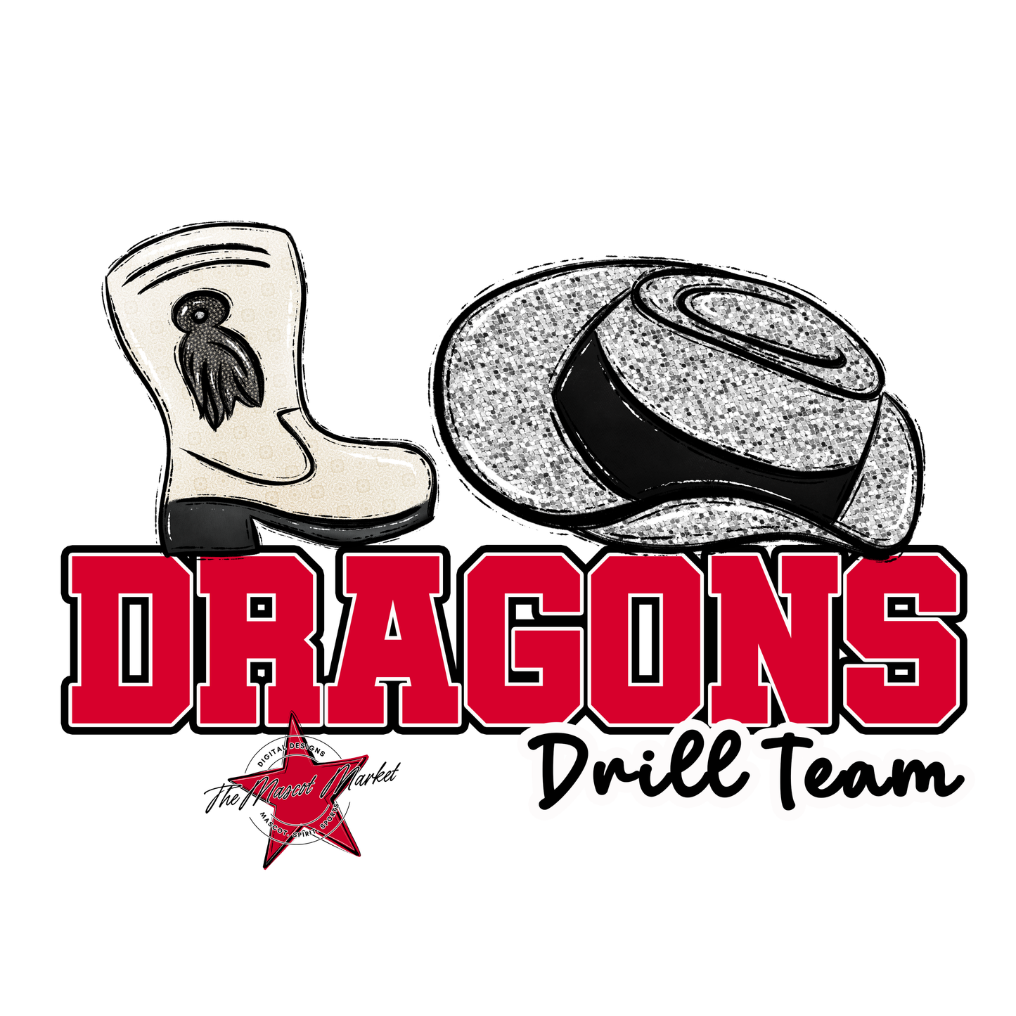 Dragons Varsity Drillteam-Red