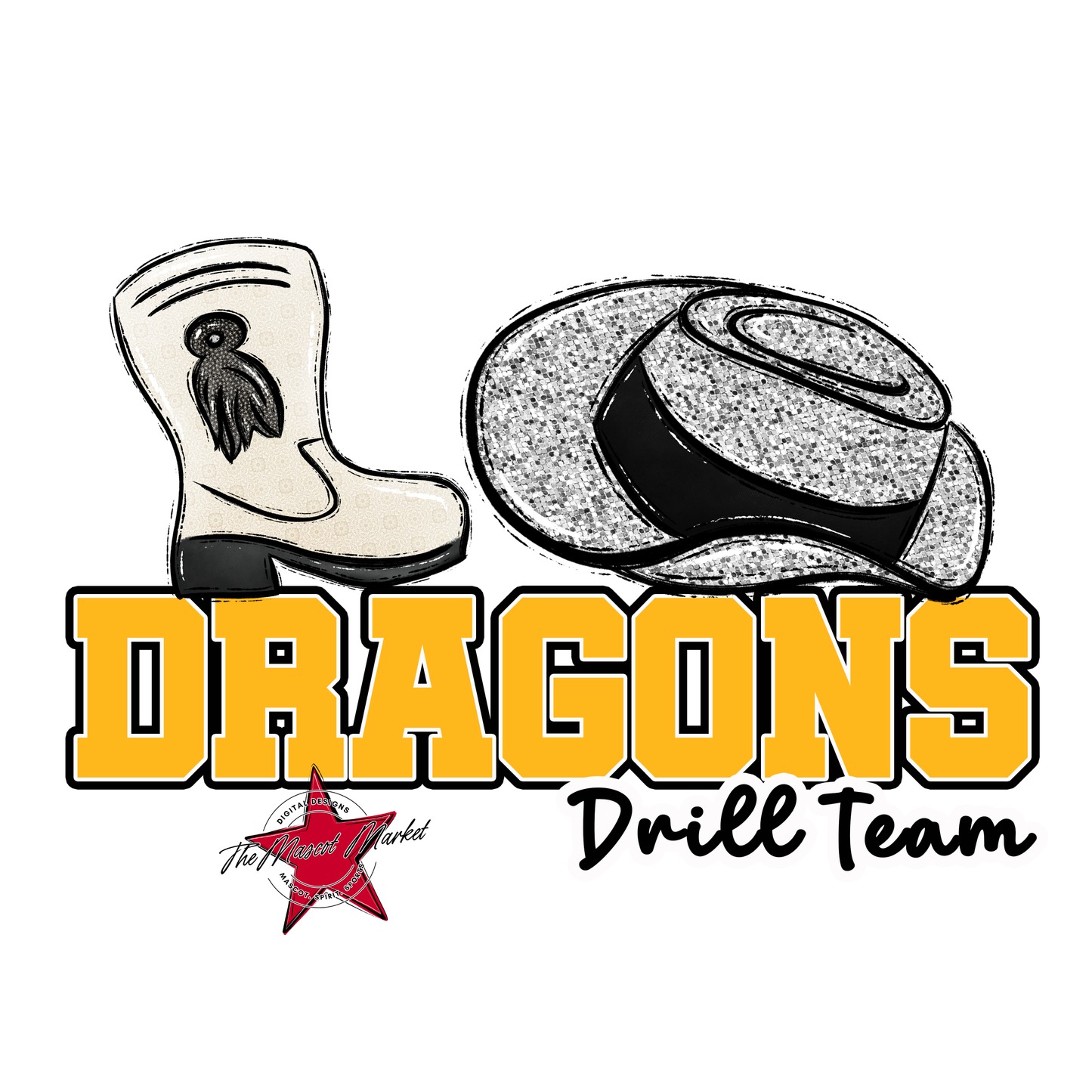 Dragons Varsity Drillteam-Yellow