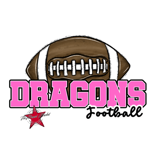 Dragons Varsity Football-Baby Pink
