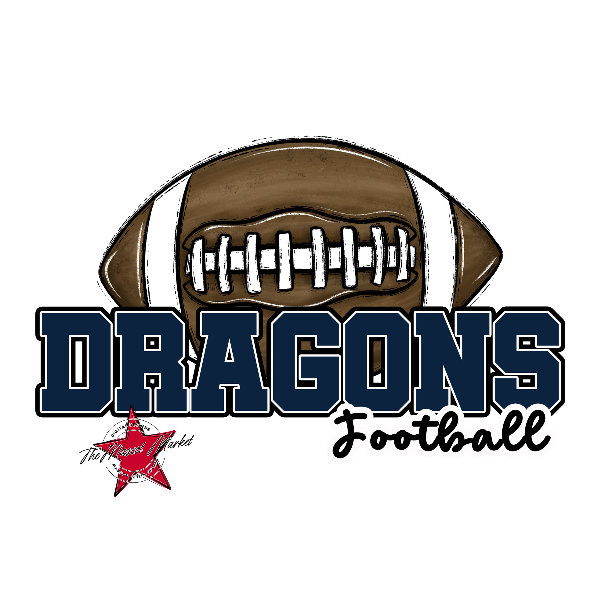 Dragons Varsity Football-Navy