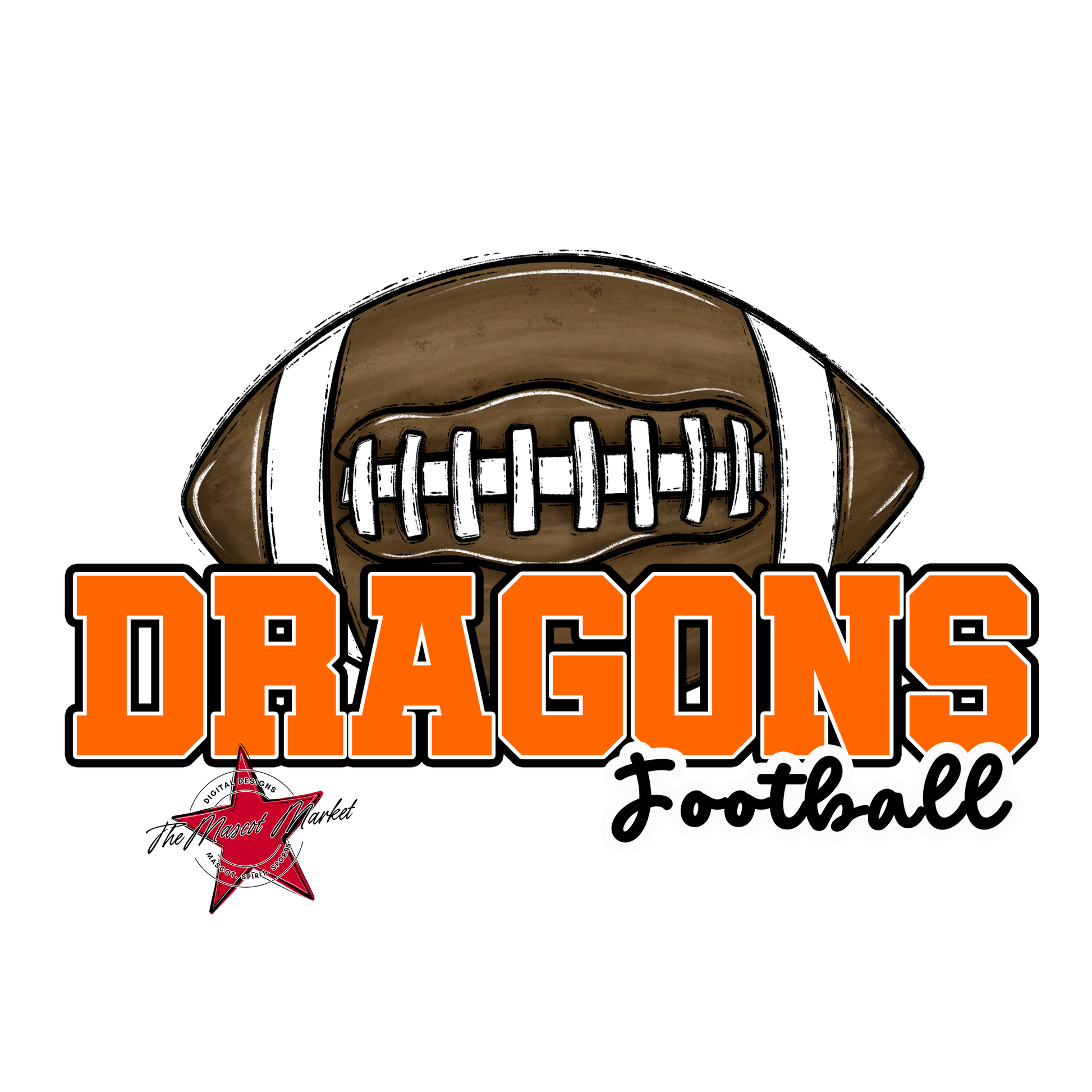 Dragons Varsity Football-Orange