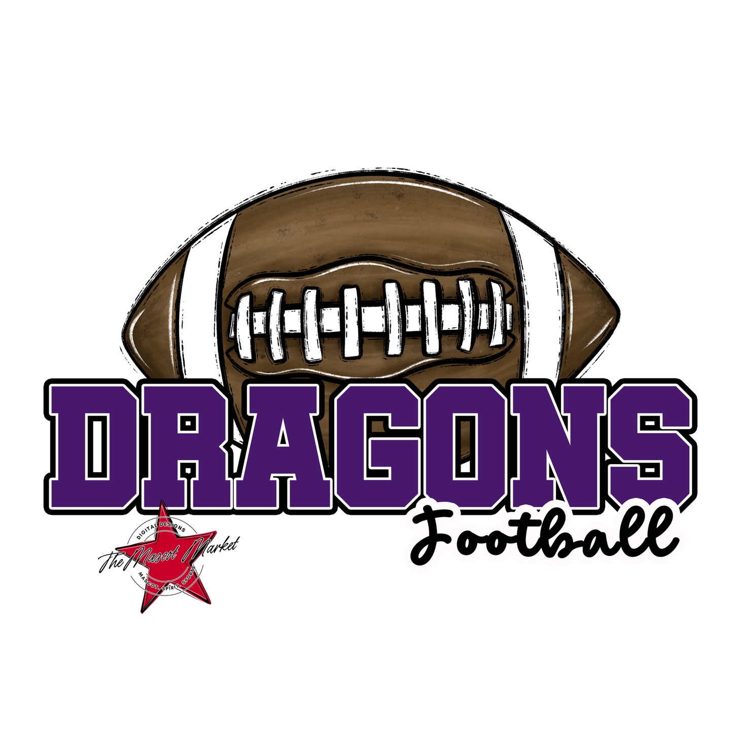 Dragons Varsity Football-Purple