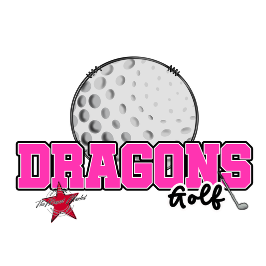 Dragons Varsity Golf-Pink