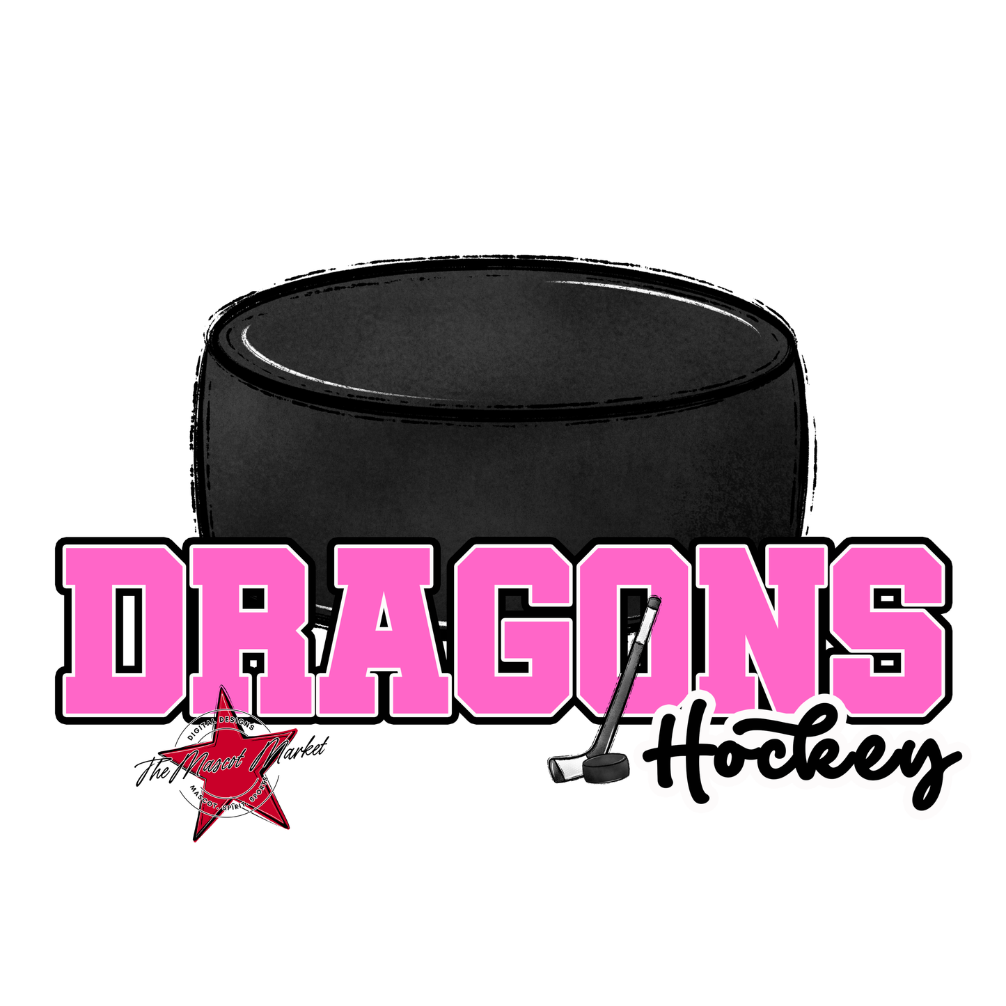 Dragons Varsity Hockey-Baby Pink