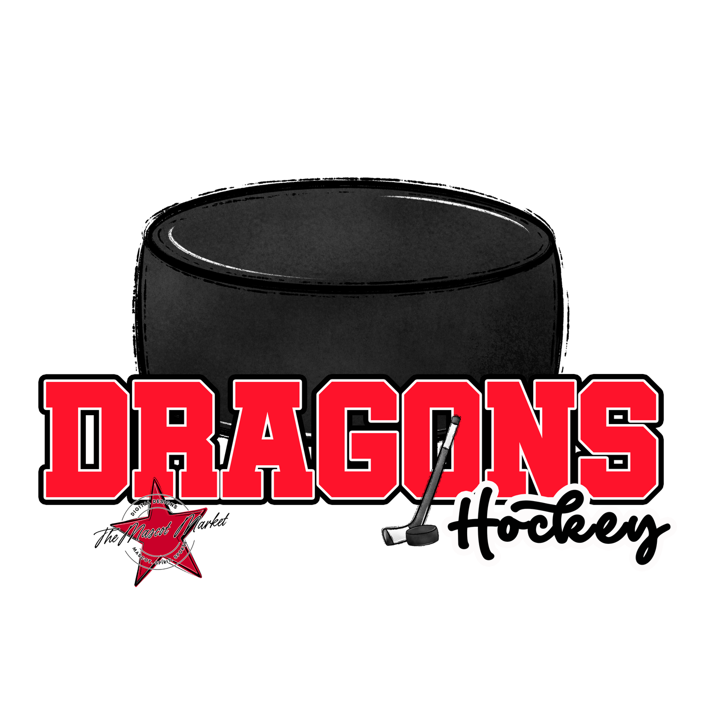Dragons Varsity Hockey-Bright Red