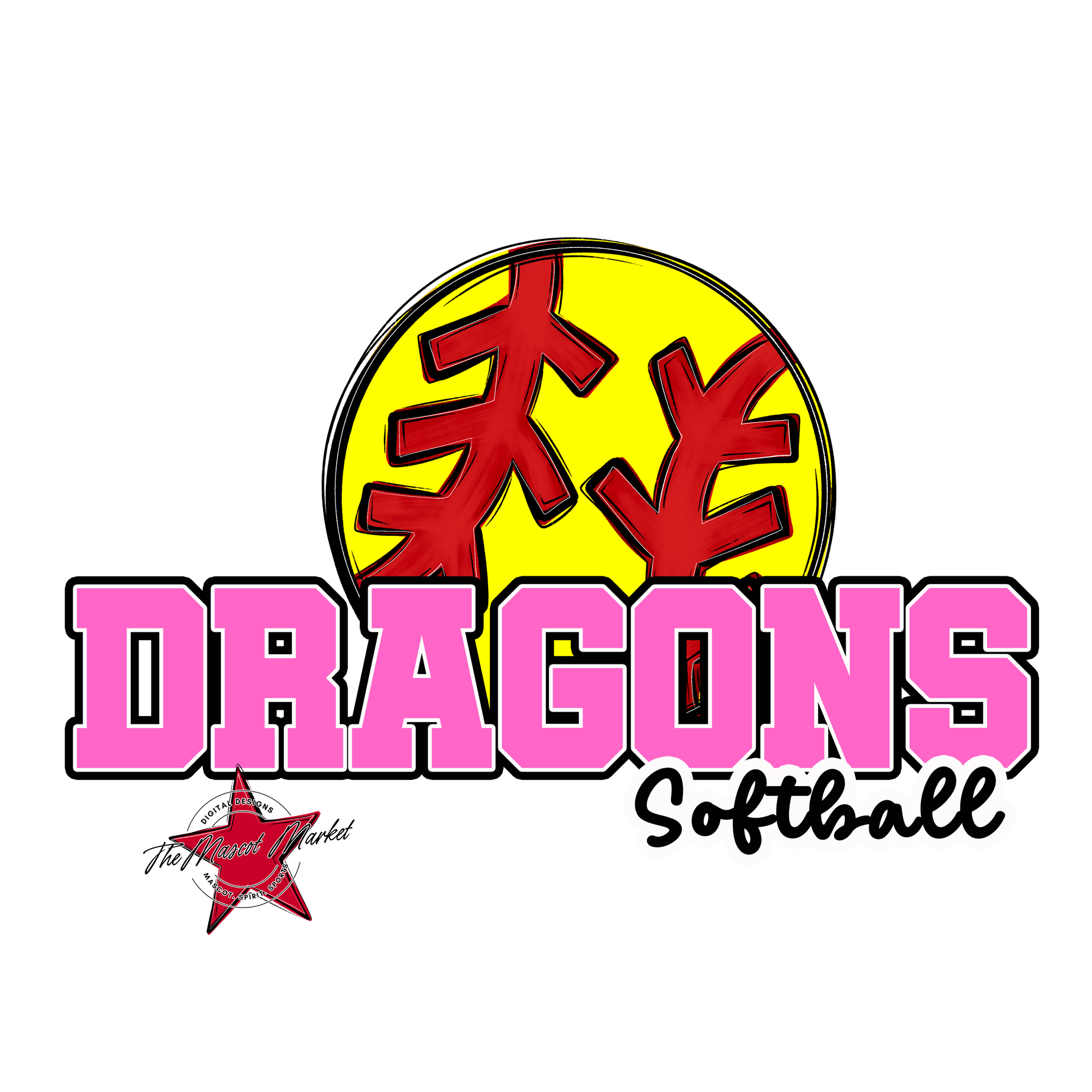 Dragons Varsity Softball-Baby Pink