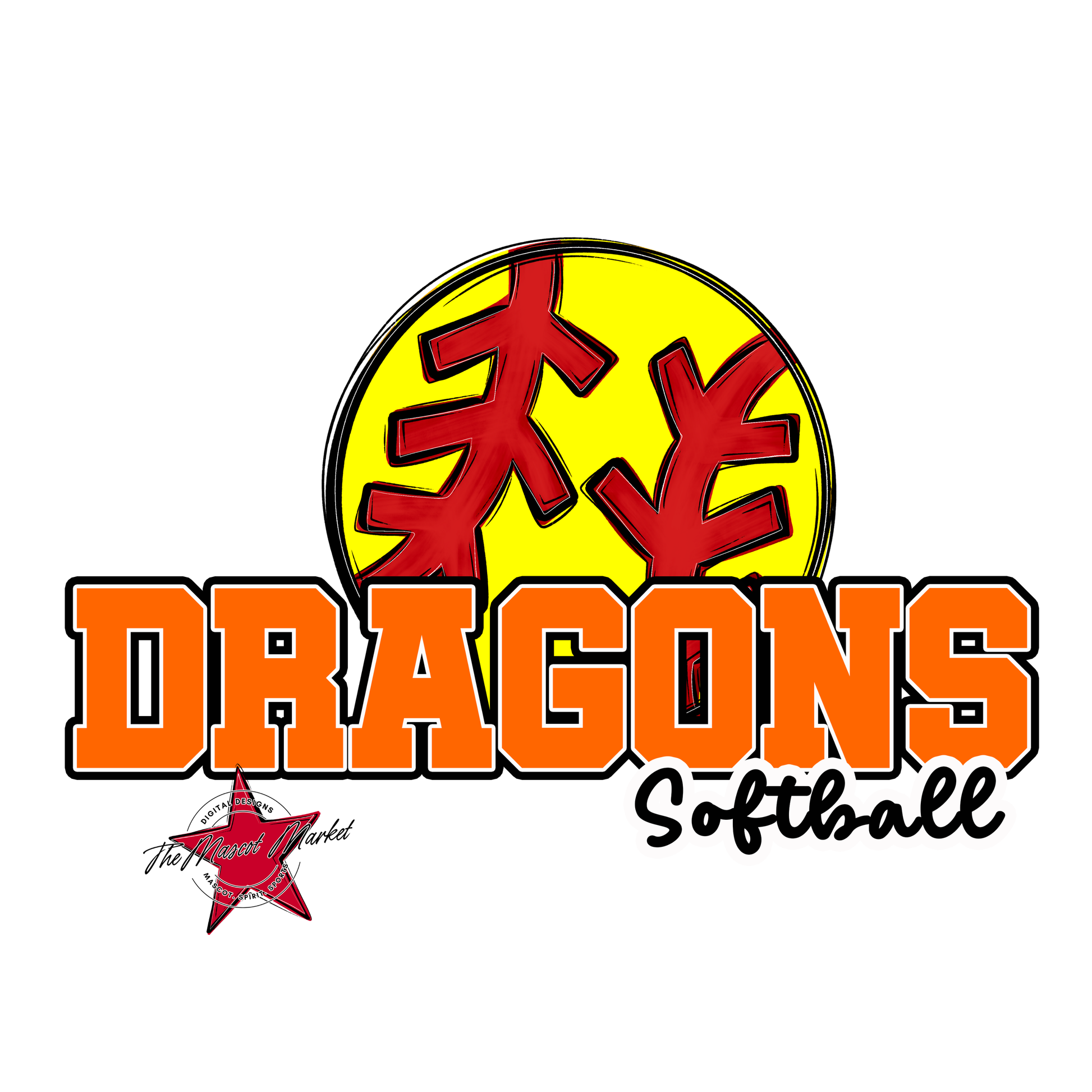 Dragons Varsity Softball-Orange