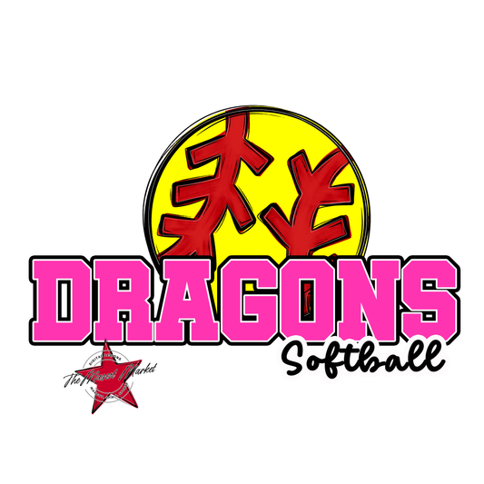 Dragons Varsity Softball-Pink