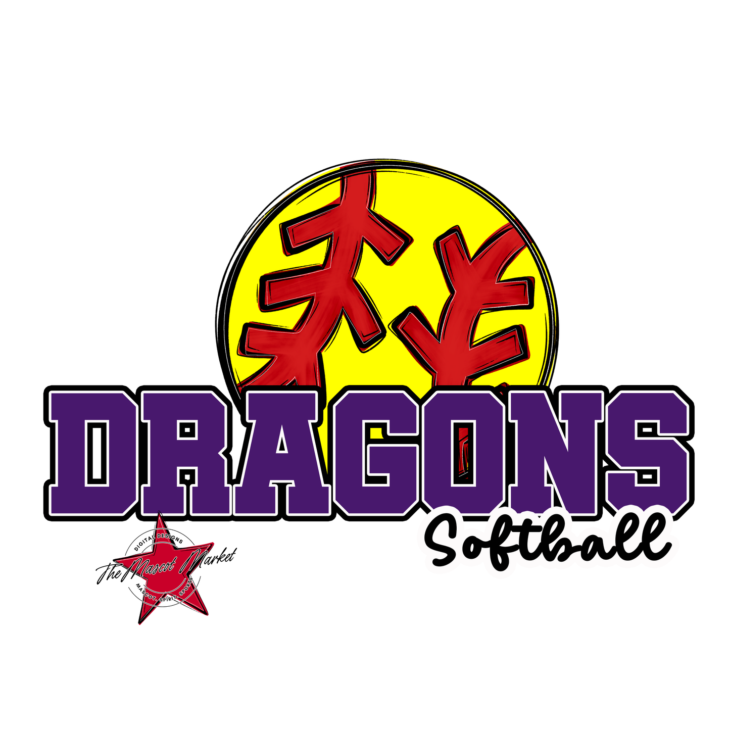 Dragons Varsity Softball-Purple