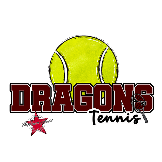 Dragons Varsity Tennis-Maroon