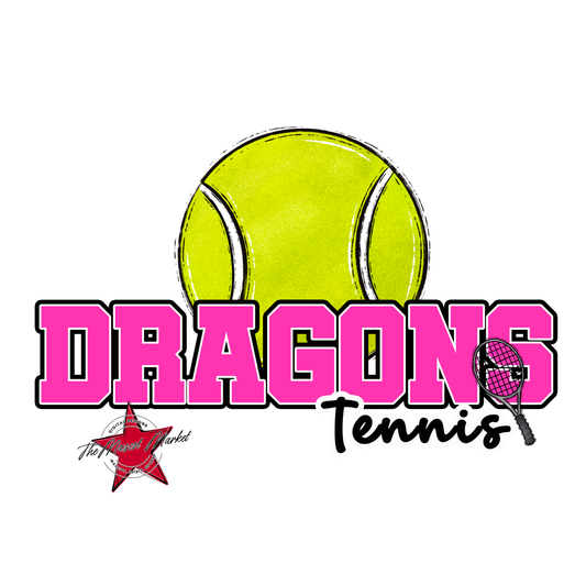 Dragons Varsity Tennis-Pink