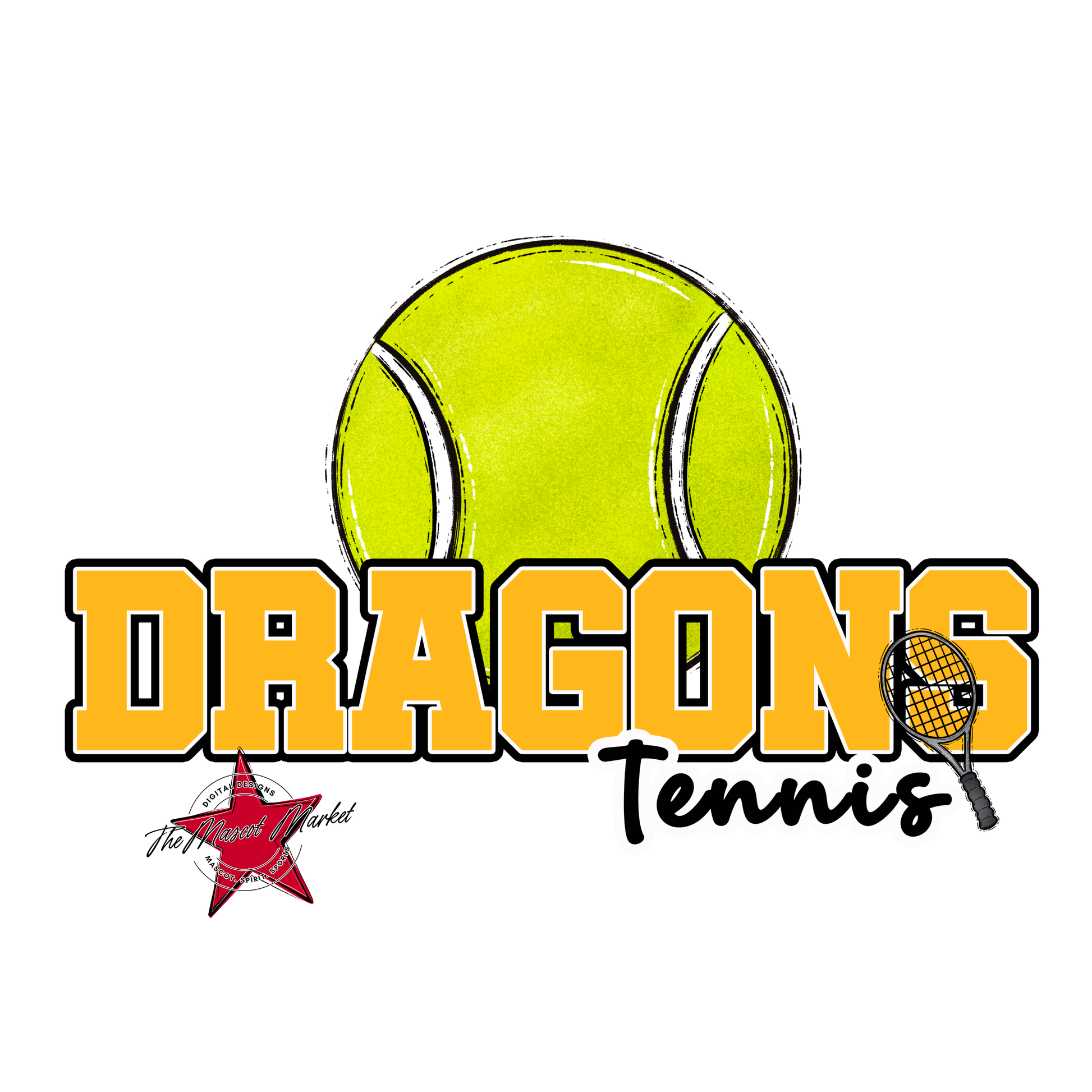 Dragons Varsity Tennis-Yellow