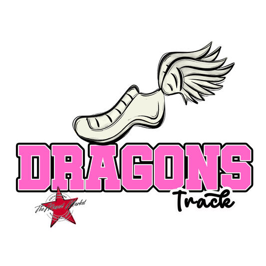 Dragons Varsity Track-Baby Pink