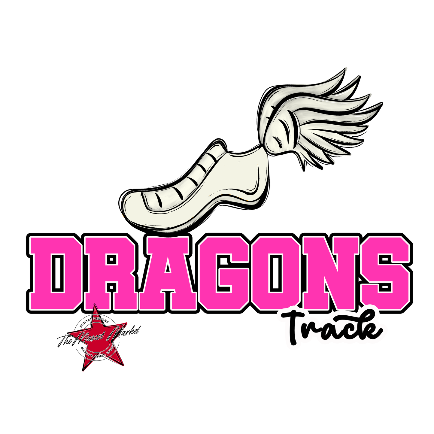 Dragons Varsity Track-Pink