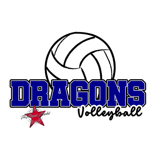 Dragons Varsity Volleyball-Blue