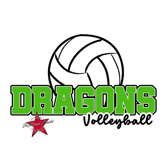 Dragons Varsity Volleyball-Bright Green