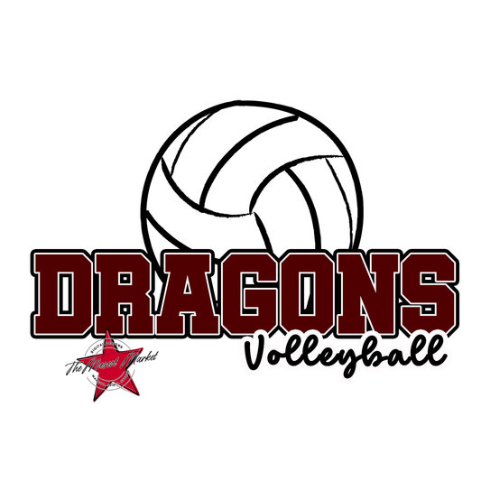 Dragons Varsity Volleyball-Maroon