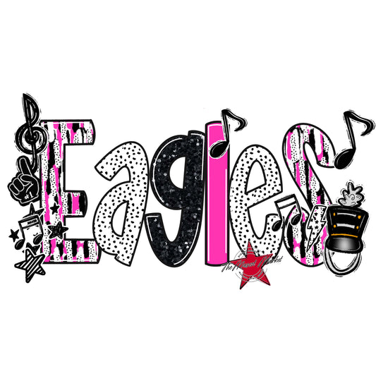 Eagles Band Scrape-Pink