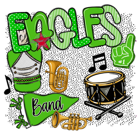Eagles Band Spirit-Bright Green