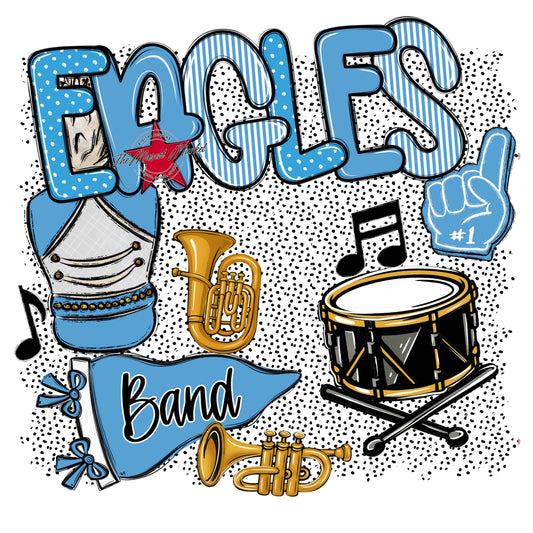 Eagles Band Spirit-Carolina Blue