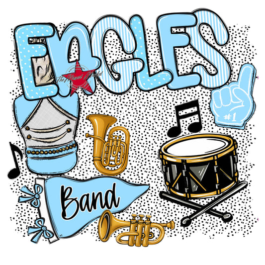 Eagles Band Spirit-Columbia Blue