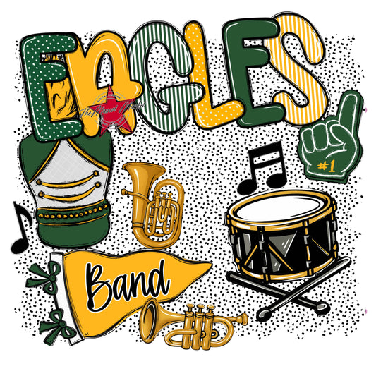 Eagles Band Spirit-Green & Yellow