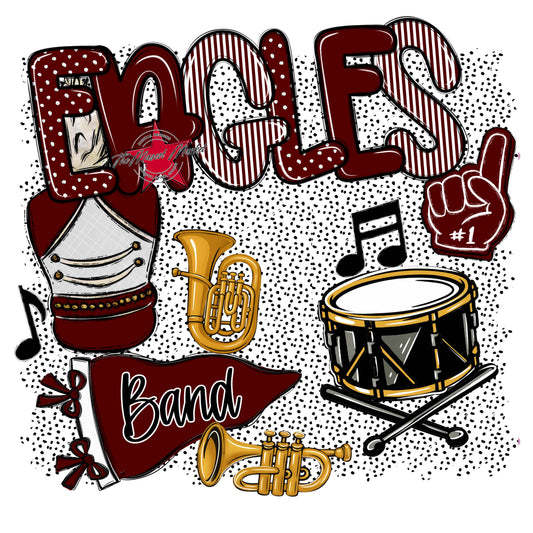 Eagles Band Spirit-Maroon