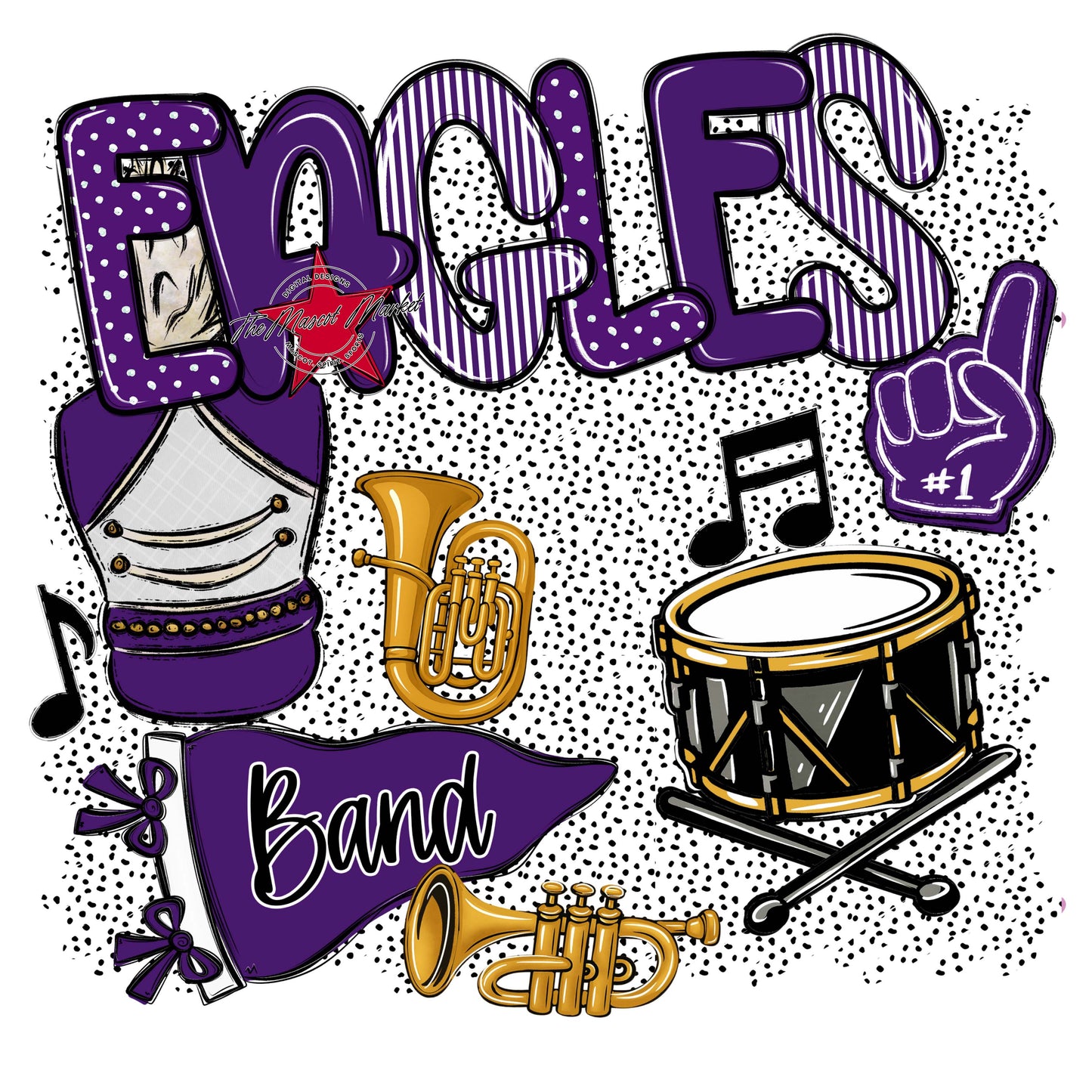 Eagles Band Spirit-Purple