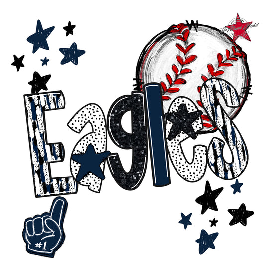 Eagles Baseball Scrape-Navy