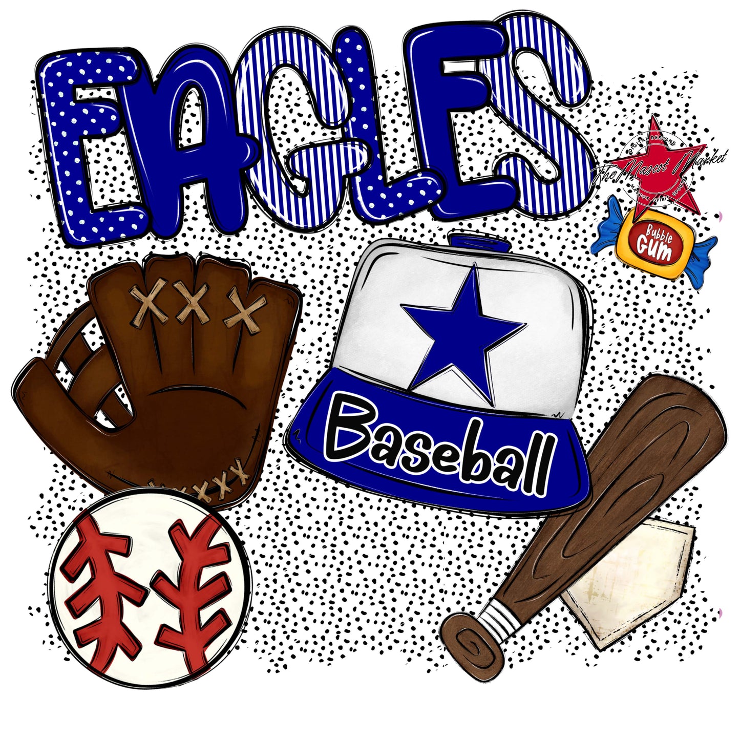 Eagles Baseball Spirit-Blue