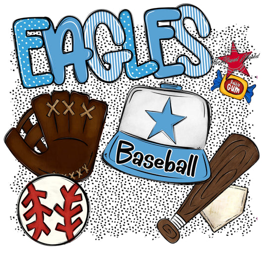 Eagles Baseball Spirit-Carolina Blue