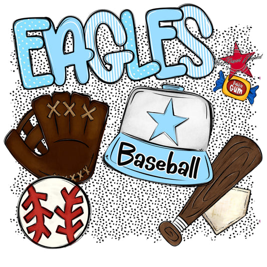 Eagles Baseball Spirit-Columbia Blue