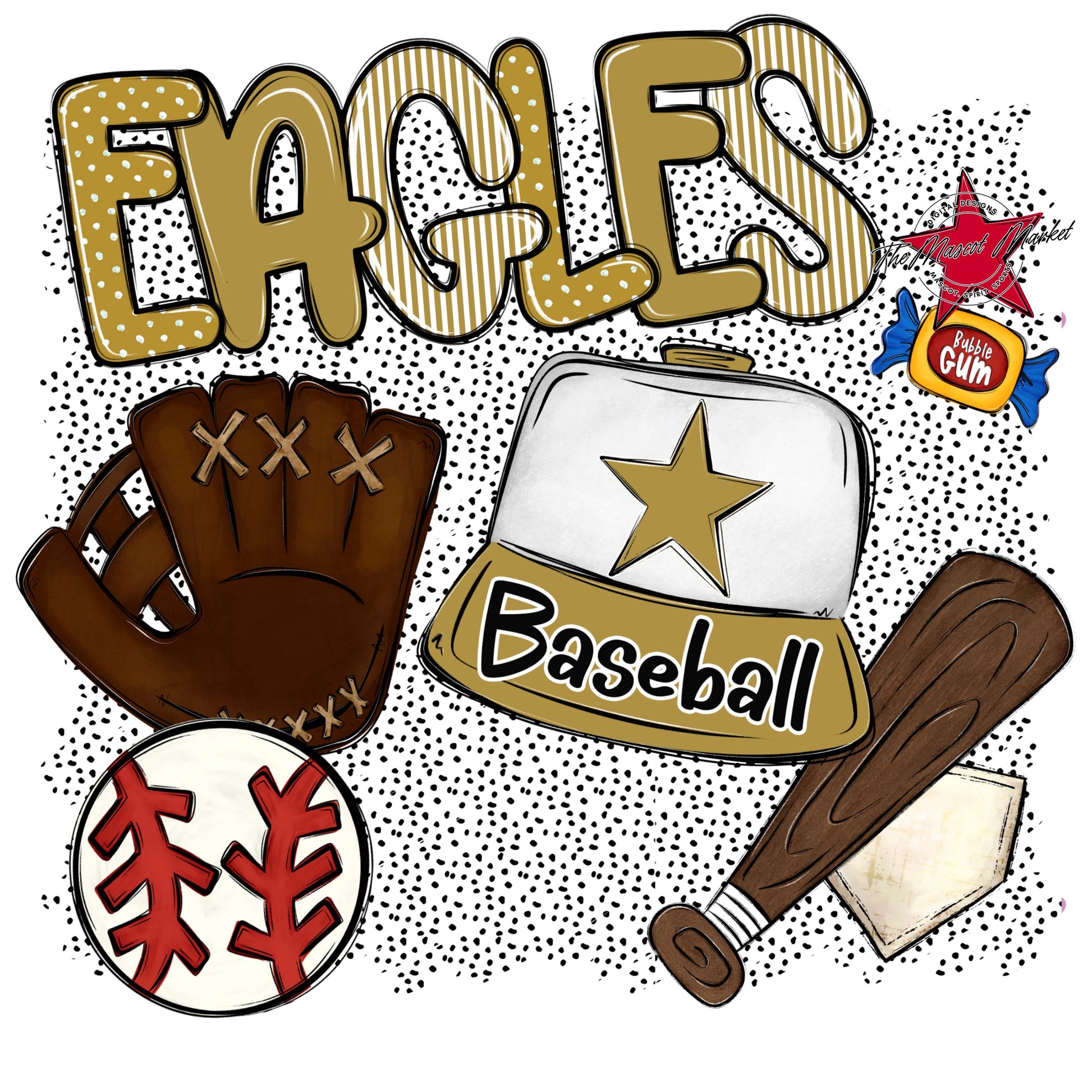 Eagles Baseball Spirit-Gold