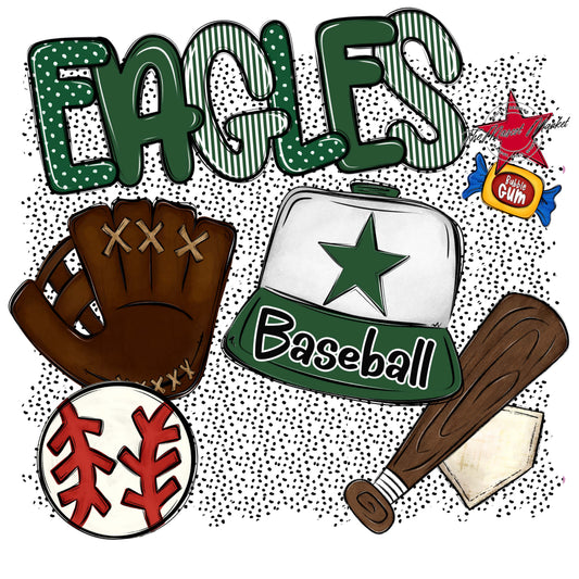 Eagles Baseball Spirit-Green