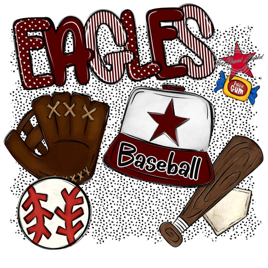Eagles Baseball Spirit-Maroon