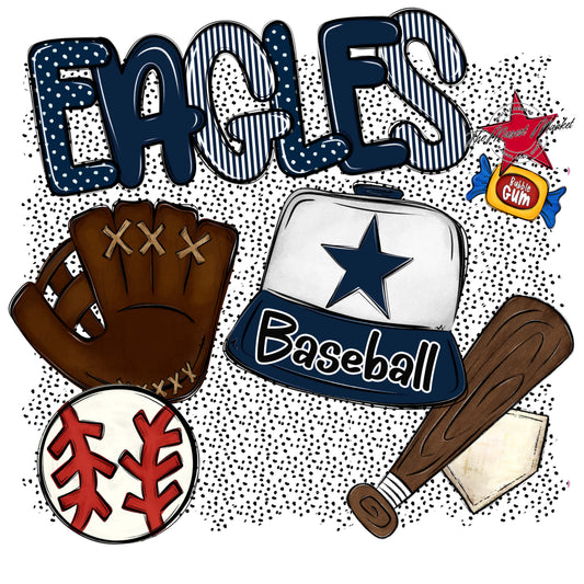 Eagles Baseball Spirit-Navy