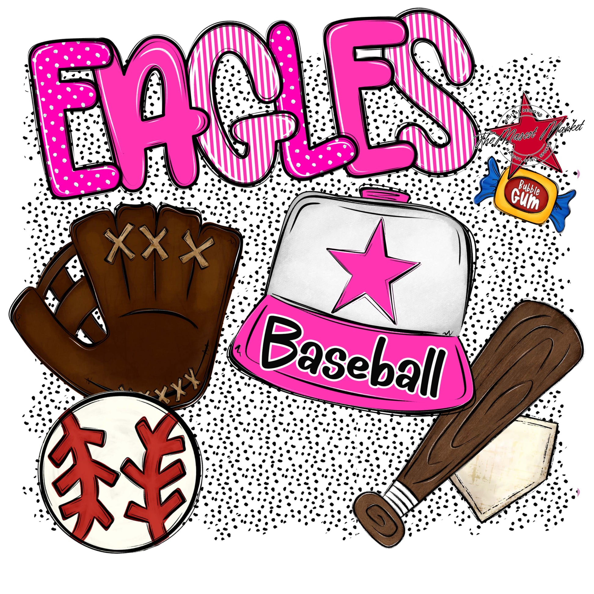 Eagles Baseball Spirit-Pink