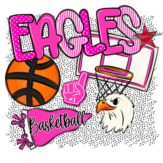 Eagles Basketball Spirit-Pink